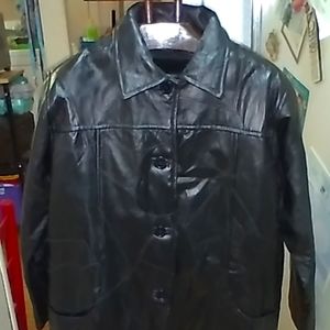 Nwot haband leather jacket zipoutliner  size xlarge